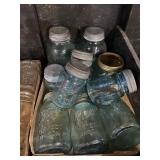 Green Ball Canning Jars Vintage Glass