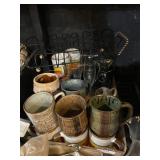 Glazed Terra-Cotta Cup Set