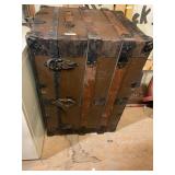 Vintage Metal Steamer Trunk