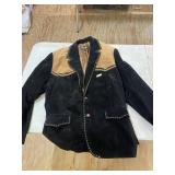 Scully Size 50 Jacket Brown Black Leather