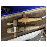 Two Wooden Barrel Spigots
