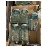 Ball Perfect Mason Green Glass Canning Jars With