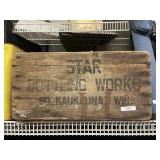 Star Bottling Works So. Kaukauna Wisconsin Wooden