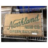 Northland Green Bay Wisconsin Wooden Crate