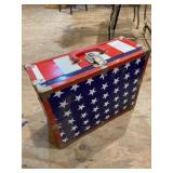 Vintage Ice Skates Metal Carrying Case Box Usa