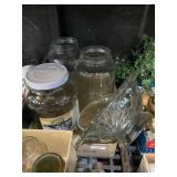 Large Glass Jars And Serving Dishes