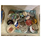 Vintage Metal Pins Advertising