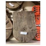 Wooden Pulley With Wooden Wheel Vintage