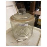 Kerosene Stove Fuel Tank Glass Vintage