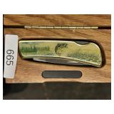 Large Largemouth Bass Fishing Stainless Pocket
