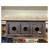 Wooden Birdhouse Multiple Entrances