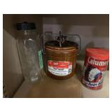 Calument Baking Powder Tin Cream Crock And Baby