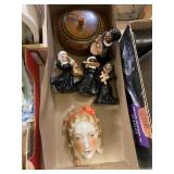Nuns Figurines And Wooden Decor