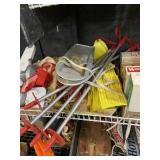 Metal And Plastic Sleds And Poles Vintage