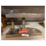 Wooden Pipe Display Holder With Lozano Tobacco