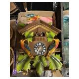 Wooden Cuckoo Clock Detailed With Cast-Iron