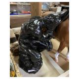 Thinking Man Ceramic Statue