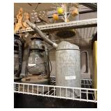 Galvanized Metal Oil Can With Adjustable Spout