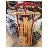 Flexible Flyer Iii Wooden Sleigh With Metal