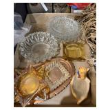 Glass Ashtrays Some Amber Orange