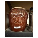 Brown Drip Cookie Jar No Lid