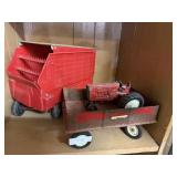 International Harvester Box Wagon And Tractor