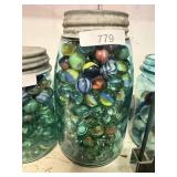 Marbles In Ball Canning Jar