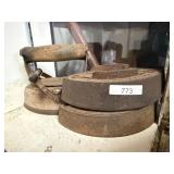 Cast Iron Irons One With Handle