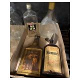 Liquor Decanters Some Glass One Jim Beam Night