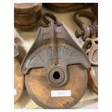 Metal Pulley Wooden Wheel Myers 299