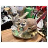 Raccoon Ezra Brooks Porcelain Liquor Decanter