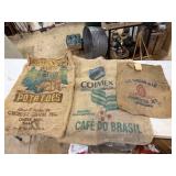 Burlap Advertising Seed Bags Lp Riverview Potato