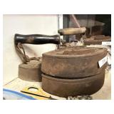 Cast Iron Irons One With Handle