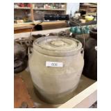 Stoneware Crock Jug With Lid And Handle