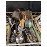 Vintage Kitchen Utensils Ice Cream Scoops Beaters