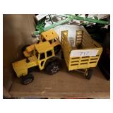 Yellow Tractors And Hay Wagon Small
