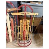 Paris Champion East Beck Wooden Sleigh With Back