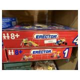 Meccano Erector Metal Construction Sets
