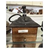 Small Coffee Grinder With Cast-Iron Top