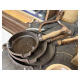 Cast-Iron Skillets Set Of 3 6 Inch 8 Inch Nine