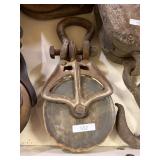 Metal Pulley Wooden Wheel