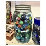 Marbles In Ball Canning Jar