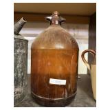 Hi-Lex Brown Glass Jug
