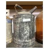 Galvanized Metal Oil Can With Spout
