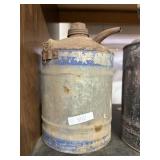 Galvanized Metal Oil Can With Spout