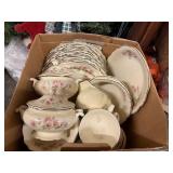 Porcelain China Tea Set With Plates Cups And