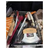 Kitchen Utensils And Silverware In Glass Baking