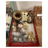 Christmas Pins And Pendants Bells Snowman