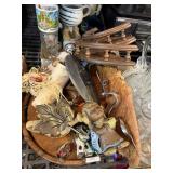 Home Decor Figurines Wooden Shelves