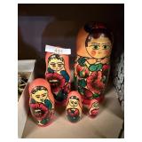 Russian Nesting Dolls Set 4 Matryoshka Peasant